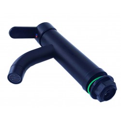 MONOCOMANDO LAVATORIO ABS CURVO NEGRO