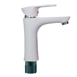 MONOCOMANDO LAVATORIO ABS REDON BLANCO