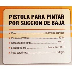PISTOLA PINTAR KITANA D.INFERIOR BAJA PRESION