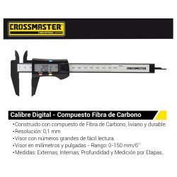CALIBRE CROSS DIGITAL  FIBRA CARBONO 150MM