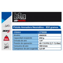 PISTOLA ARENADORA BTA ALTA PRESION