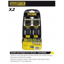 CINCHA AMARRE CRIQUE 5MT  700KG 2PZ CAMUFLADO