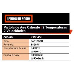 PISTOLA CALOR DOWEN 1850W