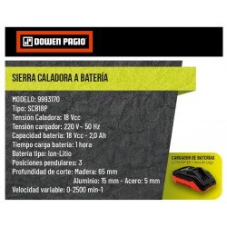 SIERRA CALAD.PEND. DOWEN 18V FLEX