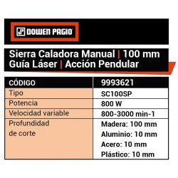 SIERRA CALAD.PEND. DOWEN 800W C/LASER