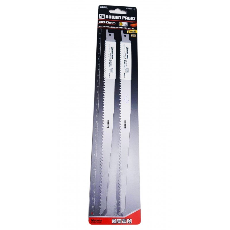 HOJA SIERRA SABLE MADERA  6D X 300MM 2U