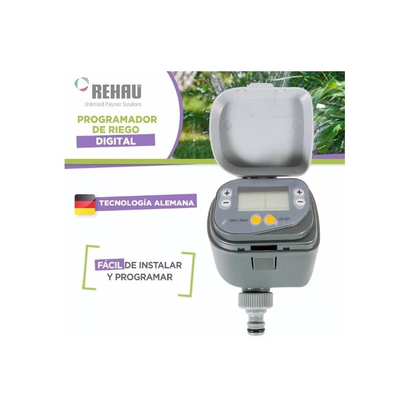 PROGRAMADOR RIEGO DIGITAL PANTALLA LED