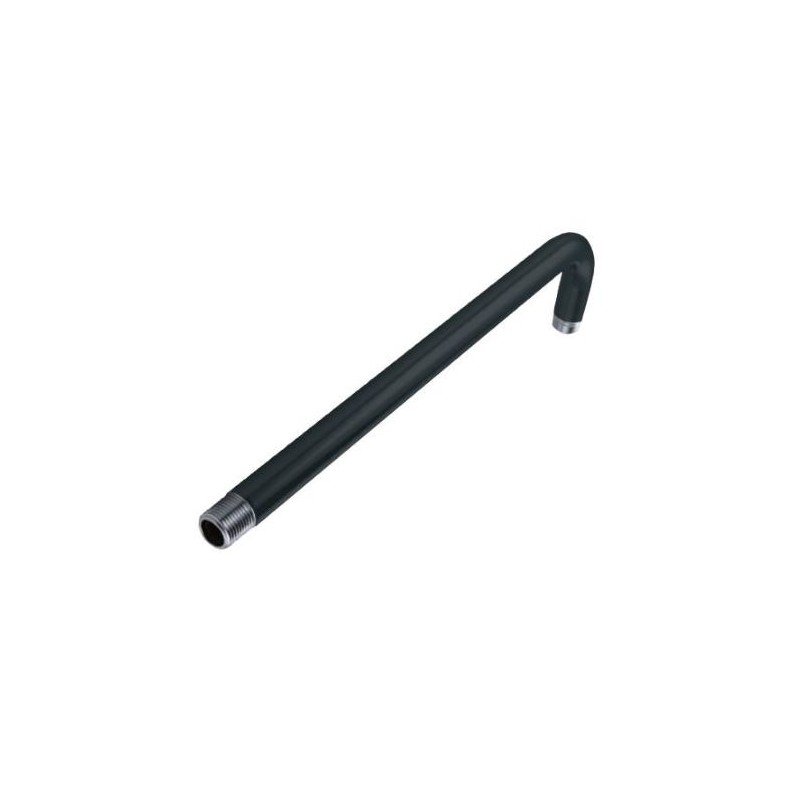 BRAZO LLUVIA AC.INOX NEGRO 30CM X 90º
