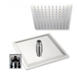 FLOR DUCHA AC.INOX CUADRADA 200MM
