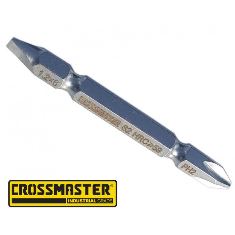 PUNTA ATOR. CROSS  PH2-PL6 X 65MM(10U) DOBLE