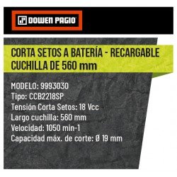 CORTACERCO DOWEN A BATERIA 18V FLEX 560MM