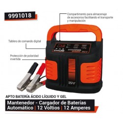 CARGADOR-MANTEN. BATERIA DOWEN 12 AMP