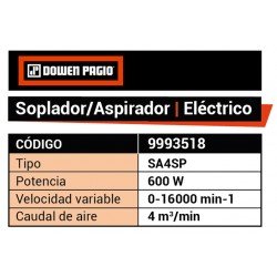 SOPLA-ASPIRADOR DOWEN ELEC. 600W