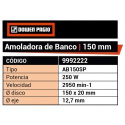 AMOLADORA BCO. DOWEN 250W 150MM