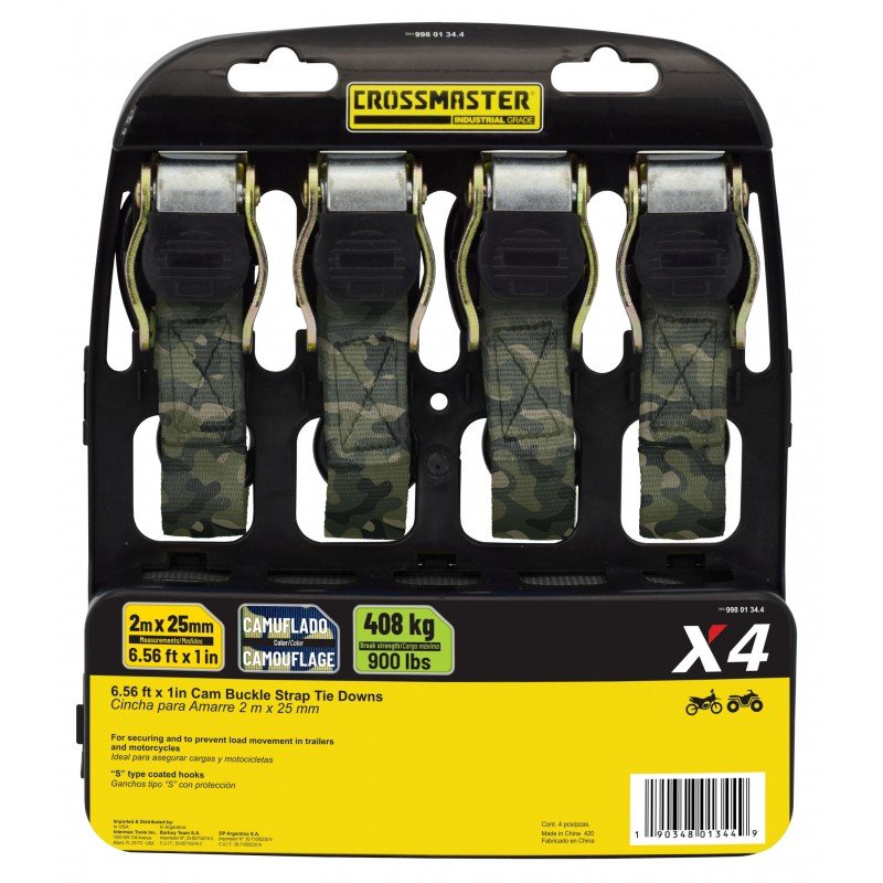 CINCHA AMARRE CRIQUE 2MT  408KG 4PZ CAMUFLADA