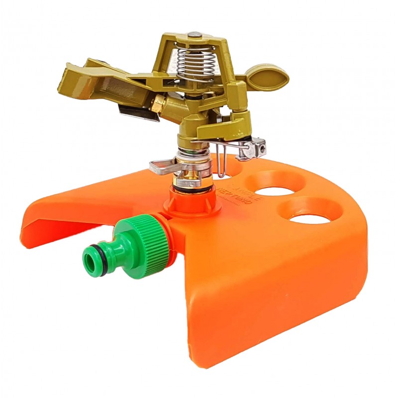 REGADOR ASPERSOR BERTA METAL BASE NARANJA