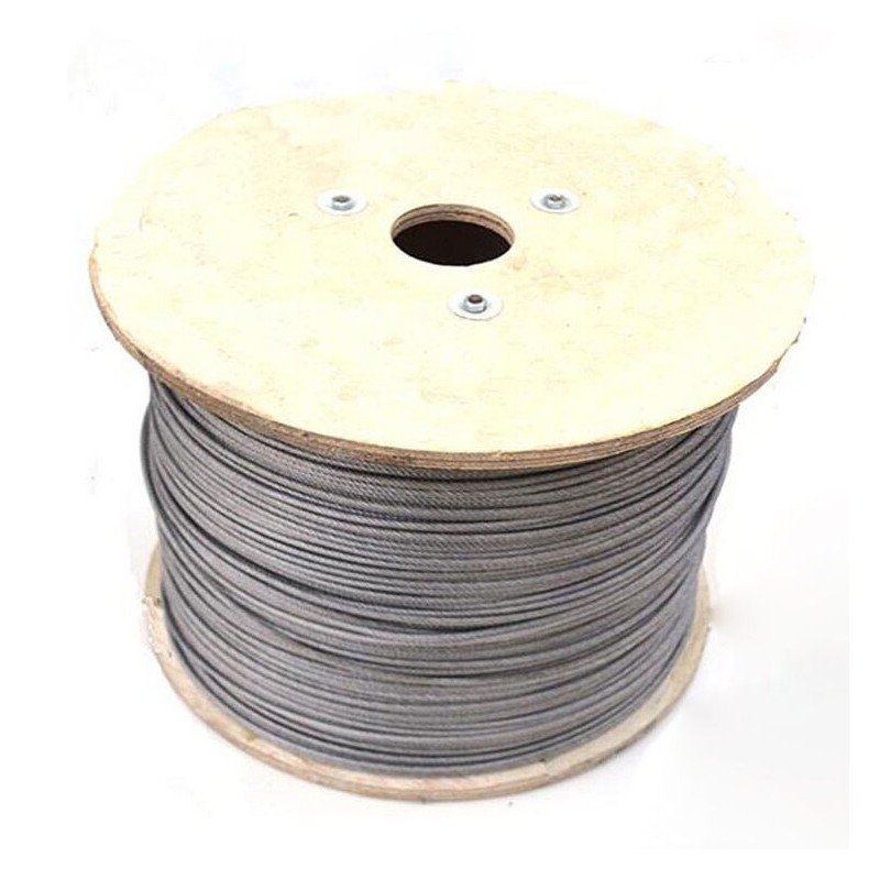 CABLE ACERO GALV  4MM 6X 7+1 200MTS