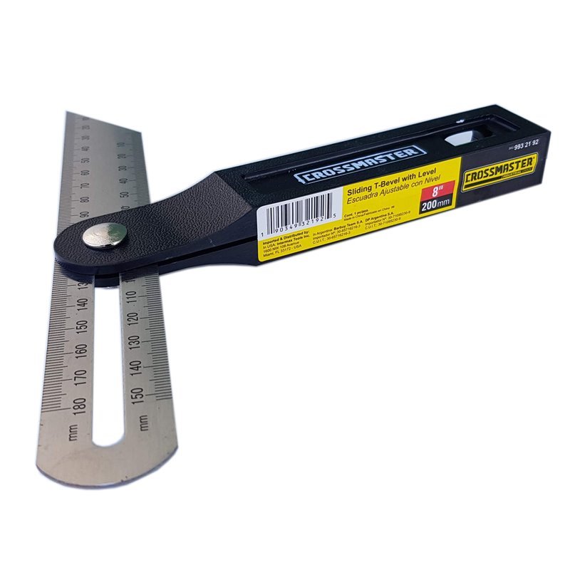 ESCUADRA AJUSTABLE CROSS C/NIVEL 200MM