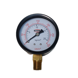 MANOMETRO SECO 50MM 300 LBS (20KG) R.INF. 1/4