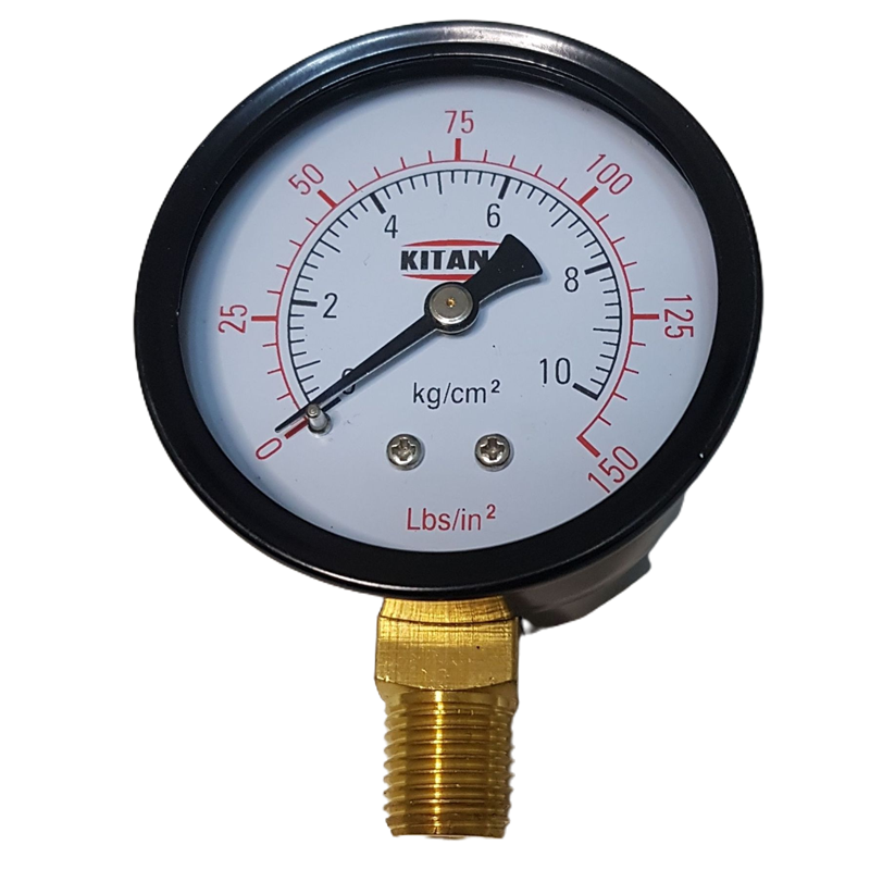MANOMETRO SECO 50MM 150 LBS (10KG) R.INF. 1/4