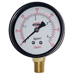 MANOMETRO SECO 50MM  60 LBS (4KG) R.INF. 1/4