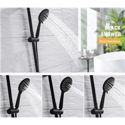 MONOC. DUCHA SET BOSTON NEGRO VINTAGE