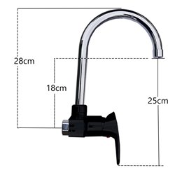 MONOC. PARED ABS DOHA PICO ALTO NEGRO