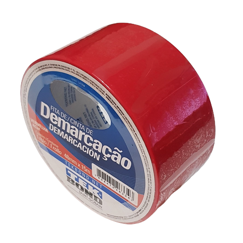 CINTA DEMARCACION TEK BOND ROJA 48MM X 15MTS