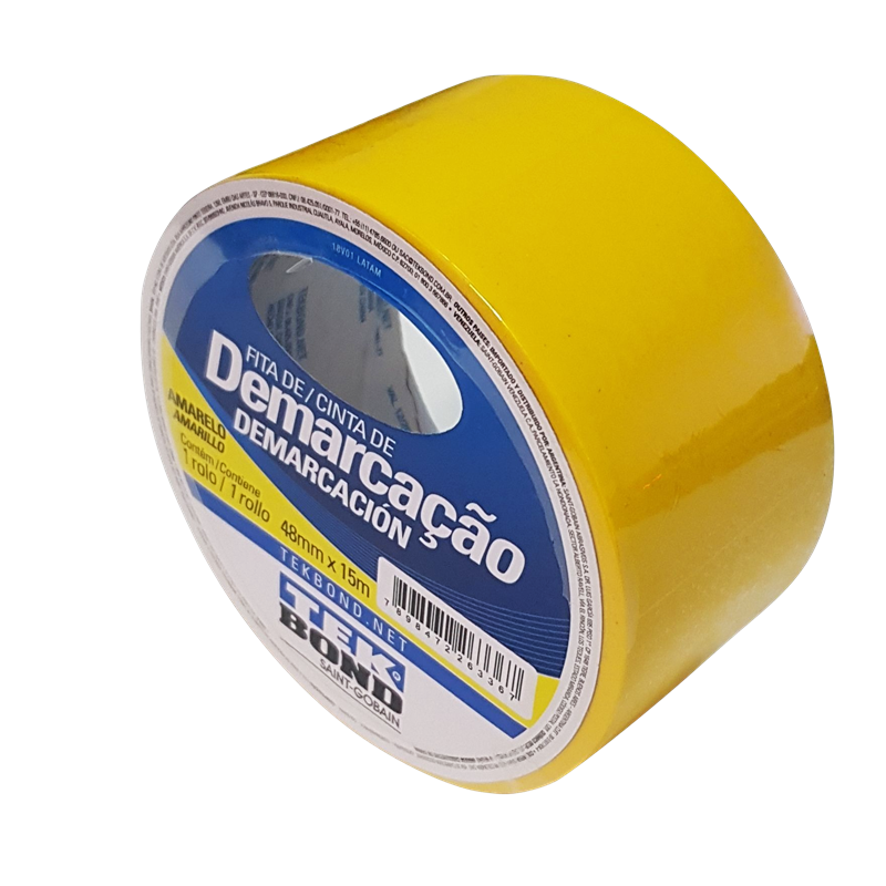 CINTA DEMARCACION TEK BOND AMARILLA 48MM X 15MTS