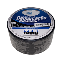 CINTA DEMARCACION TEK BOND NEGRA 48MM X 15MTS