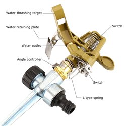 REGADOR ASPERSOR BERTA METAL C/BAYONETA