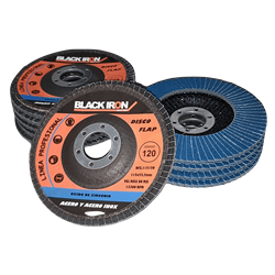 DISCO FLAP BLACK IRON ZIRCONIO 115 GR. 120