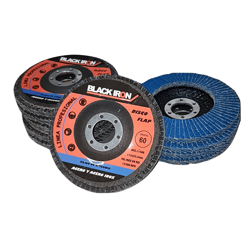 DISCO FLAP BLACK IRON ZIRCONIO 115 GR.  60