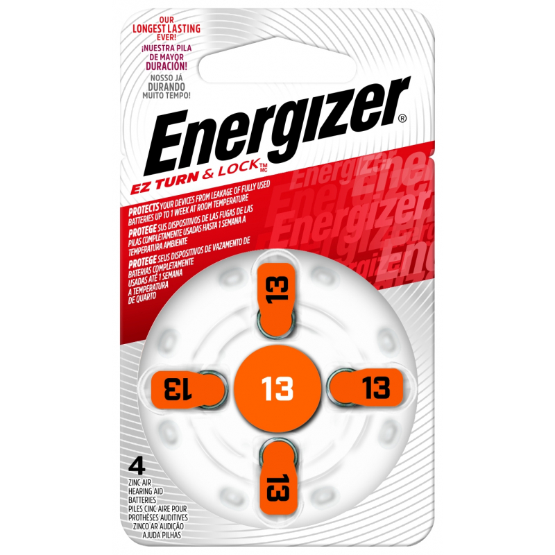 PILAS ENERGIZER AZ 13 X 4 UNID.