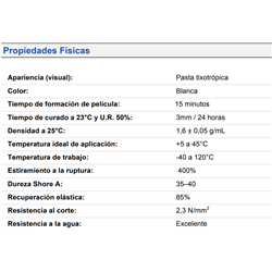 SELLADOR TEK BOND MS HIBRIDO 400GR GRIS