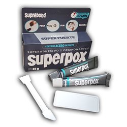 ADHESIVO EPOXI SUPERPOX ACERO JGOX2 25GRS