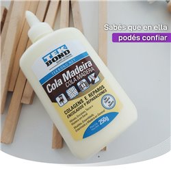 COLA SINTETICA TEK BOND X    250GR MADERA AMARILLA