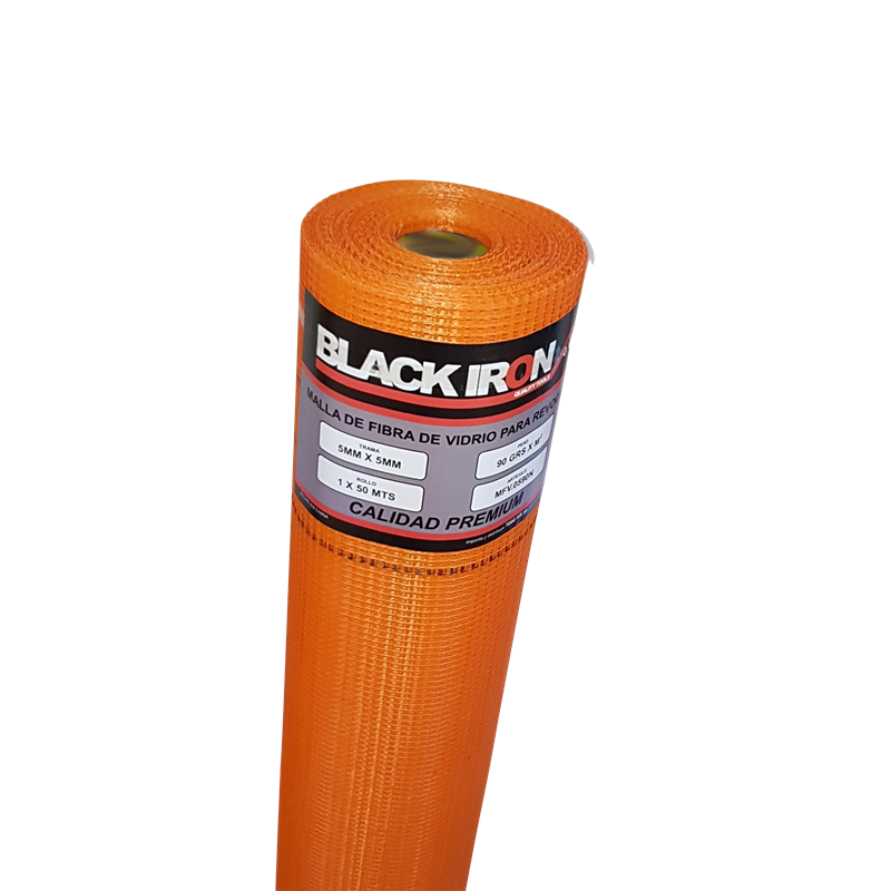 MALLA REVOQUE BLACK IRON FINO 5 X 5 1MT 90GRS