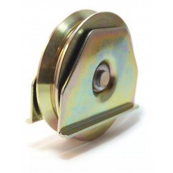 RUEDA PORTON ACERO V 100 MM...