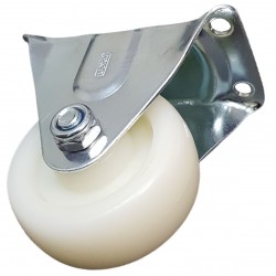 RUEDA NYLON-PP BASE FIJA  75MM