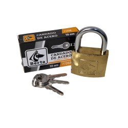 CANDADO ACERO DORADO 50MM...