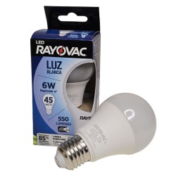 LAMPARA LED RAYOVAC E27  6W...