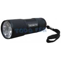 LINTERNA CROSS LED 9 LEDS ALUMINIO