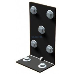 CONECTOR DESIGUAL 140X190X65 NEG.(12U)