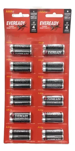 PILAS EVEREADY AAA X 24 UNID. 1212