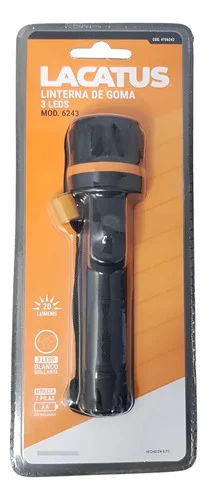 LINTERNA LACATUS 3 LEDS 2AA (M6243)