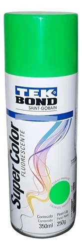 PINTURA ACRILICA TEK BOND FLUOR VERDE 350ML/250GRS
