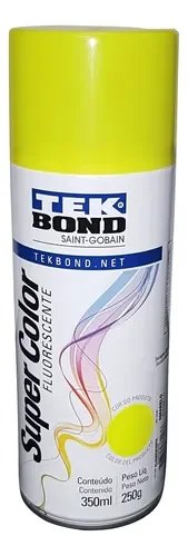 PINTURA ACRILICA TEK BOND FLUOR AMARIL 350ML/250GRS