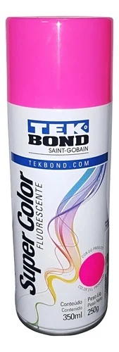 PINTURA ACRILICA TEK BOND FLUOR ROSA 350ML/250GRS