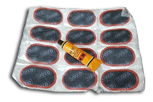 PARCHES P/CAMARA 69 X 44MM + SOLUCION (12U)